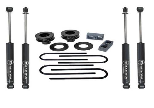 SuperLift - K1006 | Superlift 2.5 Inch Ford Suspension Lift Kit w/ Shadow Shocks (2005-2010 F250 Super Duty 4WD)