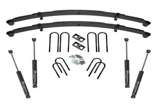 SuperLift - K448 | Superlift 4 inch Suspension Lift Kit with Shadow Shocks (1973-1991 K20 Suburban 4WD | 52 Inch Rear Springs)