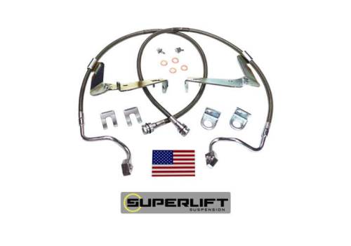 SuperLift - 91560 | Superlift Bullet Proof Front Brake Hose (2008-2010 F250, F350 with 6-10" Lift)