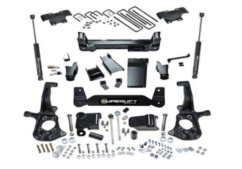 SuperLift - K150 | Superlift 6 Inch Suspension Lift Kit with Shadow Shocks (2011-2019 Silverado, Sierra 2500HD, 3500 HD 4WD)