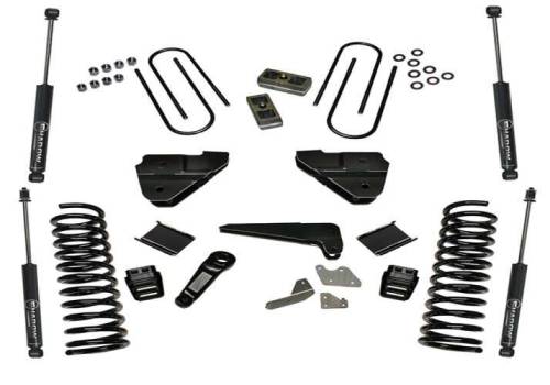 SuperLift - K146 | Superlift 4 Inch Suspension Lift Kit with Shadow Shocks (2013-2018 Ram 3500 4WD | Diesel)