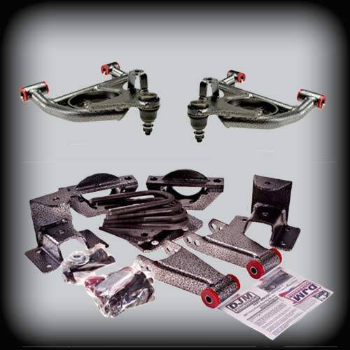 DJM Suspension - DJM2999-34 | DJM Suspension 3 Inch Front / 4 Inch Rear Lowering Kit (2003-2006 Silverado, Sierra 1500 2WD | Crew Cab with Welded Eye Hanger ONLY)