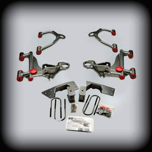 DJM Suspension - DJM2806-34 | DJM Suspension 3 Inch Front / 4 Inch Rear Lowering Kit (2005-2014 Tacoma 2WD)