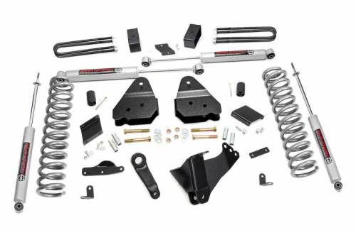 Rough Country - 530.20 | 4.5 Inch Ford Suspension Lift Kit w/ Premium N3 Shocks (Diesel Engine)