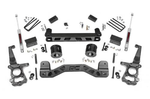 Rough Country - 55130 | 4 Inch Ford Suspension Lift Kit w/ Premium N3 Shocks