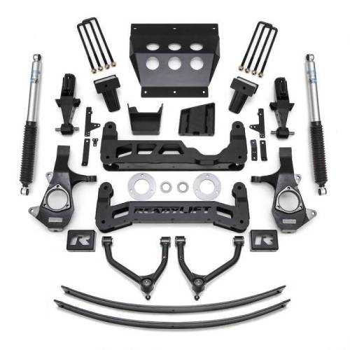 ReadyLIFT Suspensions - 44-3490 | ReadyLift 9.0 Inch Suspension Lift Kit with Falcon Shocks (2014-2018 Silverado, Sierra 1500 | Aluminum or Stamped Steel Control Arms)