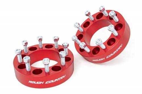 Rough Country - 1095RED | 2-inch Wheel Spacers (Pair)