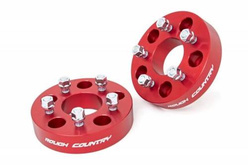 Rough Country - 1100RED | 5x5 to 5x4.5 Adapters (Pair | Red)