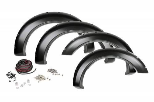 Rough Country - F-T10711 | Toyota Pocket Fender Flares w/Rivets (07-13 Tundra)