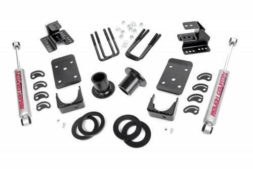 Rough Country - 728.20 | 1-2in / 4in GM Lowering Kit (07-14 1500 PU 2WD)