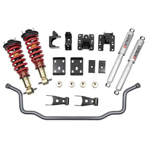 Belltech - 987HK | Complete 1-2/4 Lowering Kit Inc. Height Adjustable Front Coilovers & Front Sway Ba