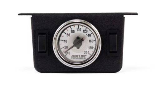 Air Lift Performance - 26157 | Air Lift Performance Dual Needle Gauge Panel With Two Switches - 200 PSI