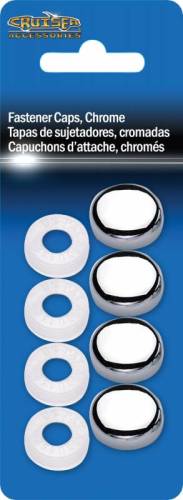 Cruiser Accessories - 82630 | Cruiser Accessories Fastener Caps, Chrome