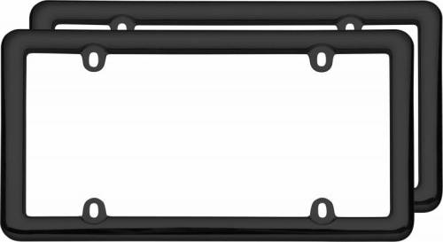 Cruiser Accessories - 20642 | Cruiser Accessories Noveau Two Frame Value Pack, Black License Plate Frame