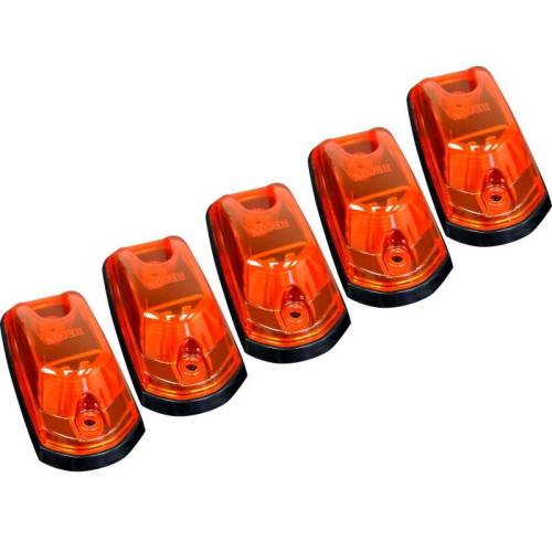 Recon Truck Accessories - 264342AM | (5-Piece Set) Amber Lens with Amber High-Power LED’s (FOR NON-OEM TRUCKS)