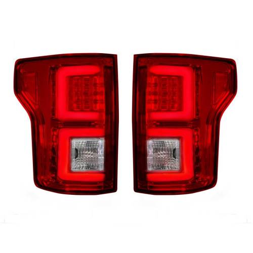 Recon Truck Accessories - 264268RD | (Replaces OEM Halogen Style Tail Lights) LED Tail Lights – Red Lens