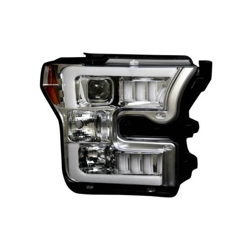 Recon Truck Accessories - 264290CLC | Projector Headlights – Clear / Chrome