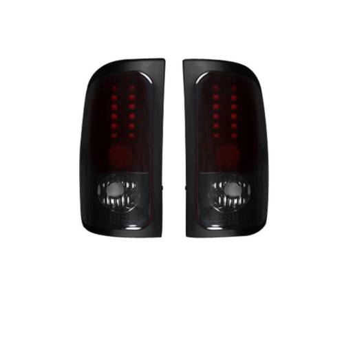 Recon Truck Accessories - 264170RBK | LED Tail Lights – Dark Red Smoked Lens
