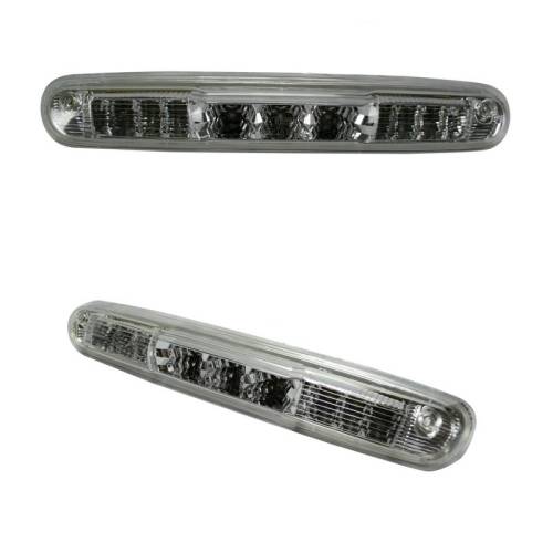 Recon Truck Accessories - 264125CL | Red LED 3rd Brake Light Kit w/ White LED Cargo Lights – Clear Lens