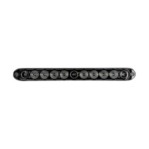 Recon Truck Accessories - 26418BKW | 15" Mini Tailgate Light Bar w/ Red LED Running Lights, Brake Lights, & Turn Signals with Smoked Lens with White LED Reverse Lights