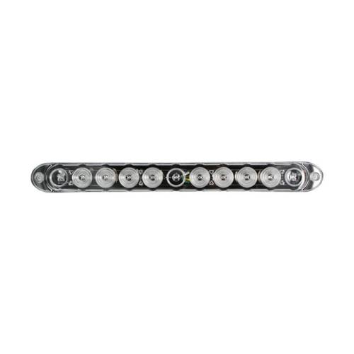 Recon Truck Accessories - 26418CLW | 15" Mini Tailgate Light Bar w/ Red LED Running Lights, Brake Lights, & Turn Signals with Clear Lens with White LED Reverse Lights