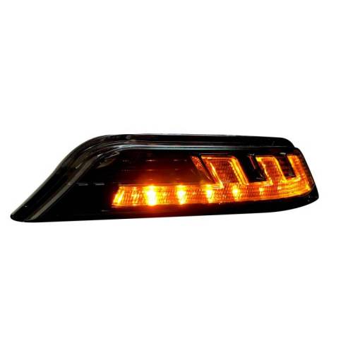 Recon Truck Accessories - 264147CL | Front Lower Bumper Corner Mounted White LED Running Light & Amber LED Turn Signal – Clear Lens