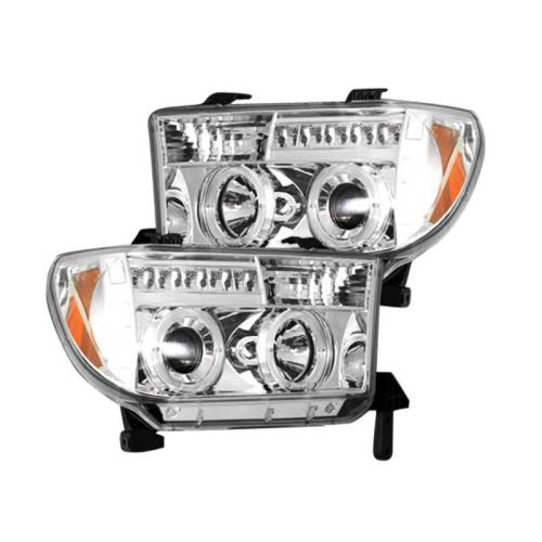 Recon Truck Accessories - 264194CL | Projector Headlights – Clear / Chrome