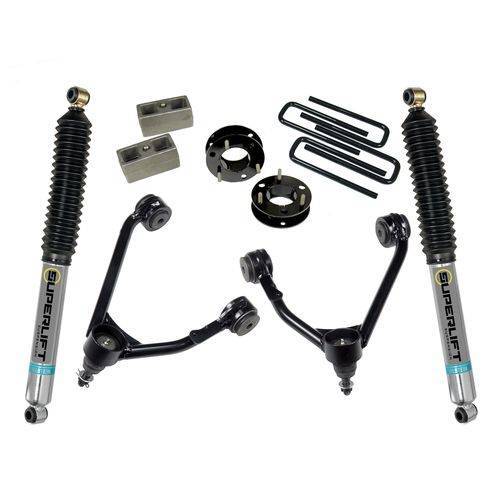 SuperLift - 3800B | Superlift 3.5 Inch Suspension Lift Kit with Bilstein Shocks (2007-2016 Silverado, Sierra 1500 4WD | OE Aluminum or Stamped Steel Control Arms)