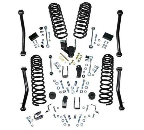 SuperLift - K184 | Superlift 4 Inch Dual Rate Coil Spring Suspension Lift Kit With Shock Extensions (2018-2023 Wrangler JL Unlimited 4WD)