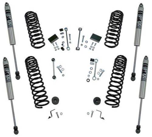 SuperLift - K185F | Superlift 2.5 Inch Dual Rate Coil Spring Suspension Lift Kit With Fox 2.0 Shocks (2018-2023 Wrangler JL 4WD)