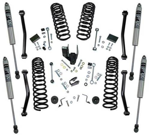 SuperLift - K186F | Superlift 4 Inch Dual Rate Coil Spring Suspension Lift Kit with Fox 2.0 Shocks (2018-2023 Wrangler JL 4WD)