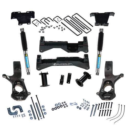 SuperLift - K894B | Superlift 8inch Suspension Lift Kit with Bilstein Shocks (2007-2016 Silverado, Sierra 1500 2WD | OE Cast Steel Control Arms)