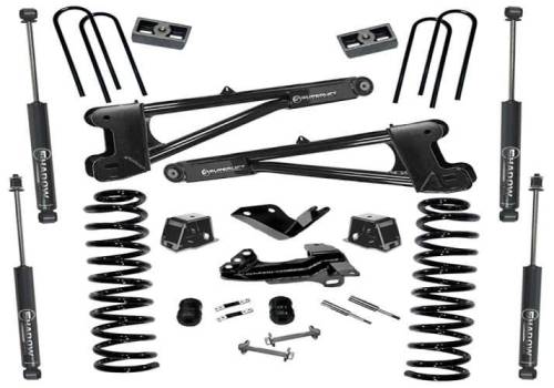 SuperLift - K975 | Superlift 4 inch Suspension Lift Kit with Shadow Shocks (2005-2007 F250, F350 Super Duty 4WD | Diesel)