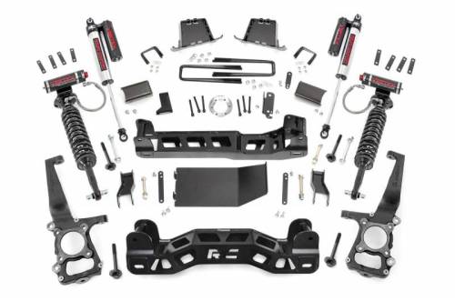 Rough Country - 57550 | Rough Country 6 Inch Suspension Lift Kit w/ Vertex Coilovers & Shocks (2014 F150 4WD)