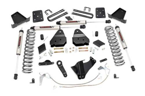 Rough Country - 52970 | 6 Inch Ford Suspension Lift Kit w/ V2 Monotube Shocks (Gas Engine, No Overloads)