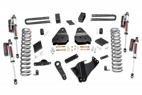 Rough Country - 53050 | 4.5 Inch Ford Suspension Lift Kit w/ Vertex Reservoir Shocks (Diesel Engine, No Overloads)