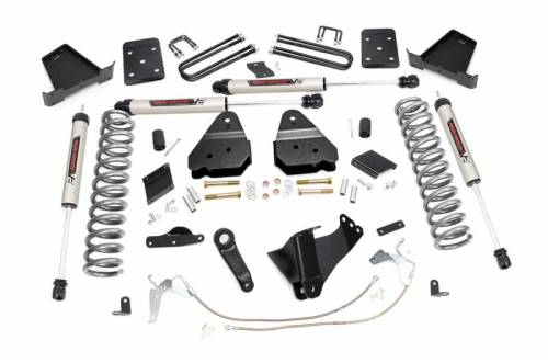 Rough Country - 53170 | 6 Inch Ford Suspension Lift Kit w/ V2 Monotube Shocks (Diesel Engine, No Overloads)