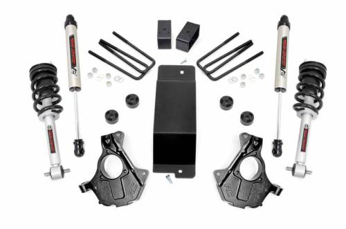 Rough Country - 11971 | 3.5 Inch GM Suspension Lift Kit w/ Lifted Struts, V2 Monotube Shocks