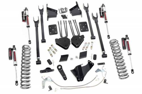 Rough Country - 53250 | 6 Inch Ford Suspension Lift Kit w/ Vertex Reservoir Shocks (Diesel Engine, No Overloads)