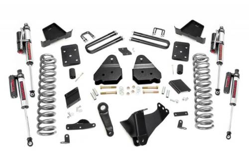 Rough Country - 53450 | 4.5 Inch Ford Suspension Lift Kit w/ Vertex Reservoir Shocks (Diesel Engine, No Overloads)