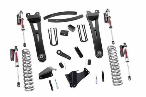 Rough Country - 53650 | 6 Inch Ford Suspension Lift Kit w/ Vertex Reservoir Shocks (Diesel Engine)