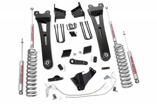 Rough Country - 541.20 | 6 Inch Ford Suspension Lift Kit w/ Premium N3 Shocks (Diesel Engine, No Overloads)