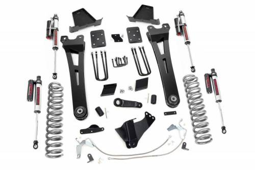 Rough Country - 54150 | 6 Inch Ford Suspension Lift Kit w/ Vertex Reservoir Shocks (Diesel Engine, With Overloads)