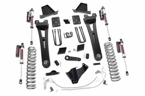 Rough Country - 54250 | 6 Inch Ford Suspension Lift Kit w/ Vertex Reservoir Shocks (Diesel Engine, With Overloads)