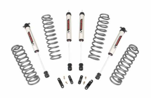 Rough Country - 67870 | 2.5 Inch Jeep Suspension Lift Kit w/ V2 Monotube Shocks