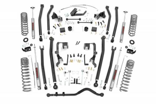 Rough Country - 79030A | 4 Inch Jeep Long Arm Suspension Lift Kit w/ Premium N3 Shocks