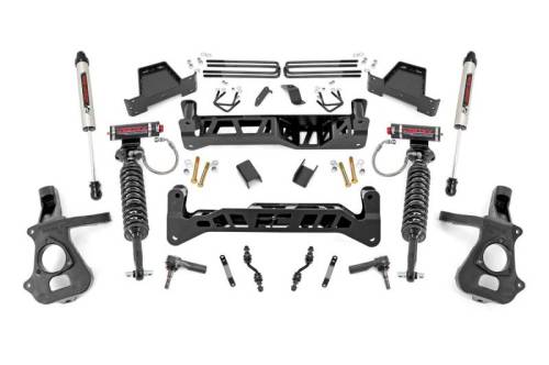 Rough Country - 18757 | 7 Inch GM Suspension Lift Kit w/ Vertex Coilovers, V2 Monotube Shocks