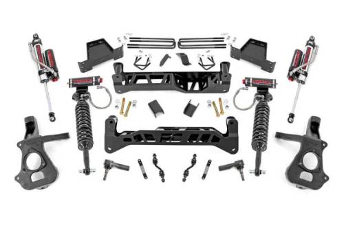 Rough Country - 18750 | 7 Inch GM Suspension Lift Kit w/ Vertex Coilovers, Vertex Reservoir Shocks