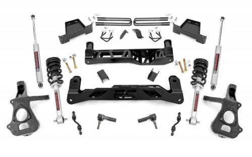 Rough Country - 23733 | 7 Inch GM Suspension Lift Kit w/ Lifted Struts, Premium N3 Shocks