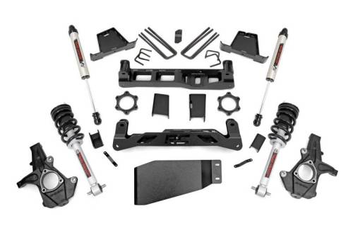 Rough Country - 26471 | 7.5 Inch GM Suspension Lift Kit w/ Lifted Struts, V2 Monotube Shocks